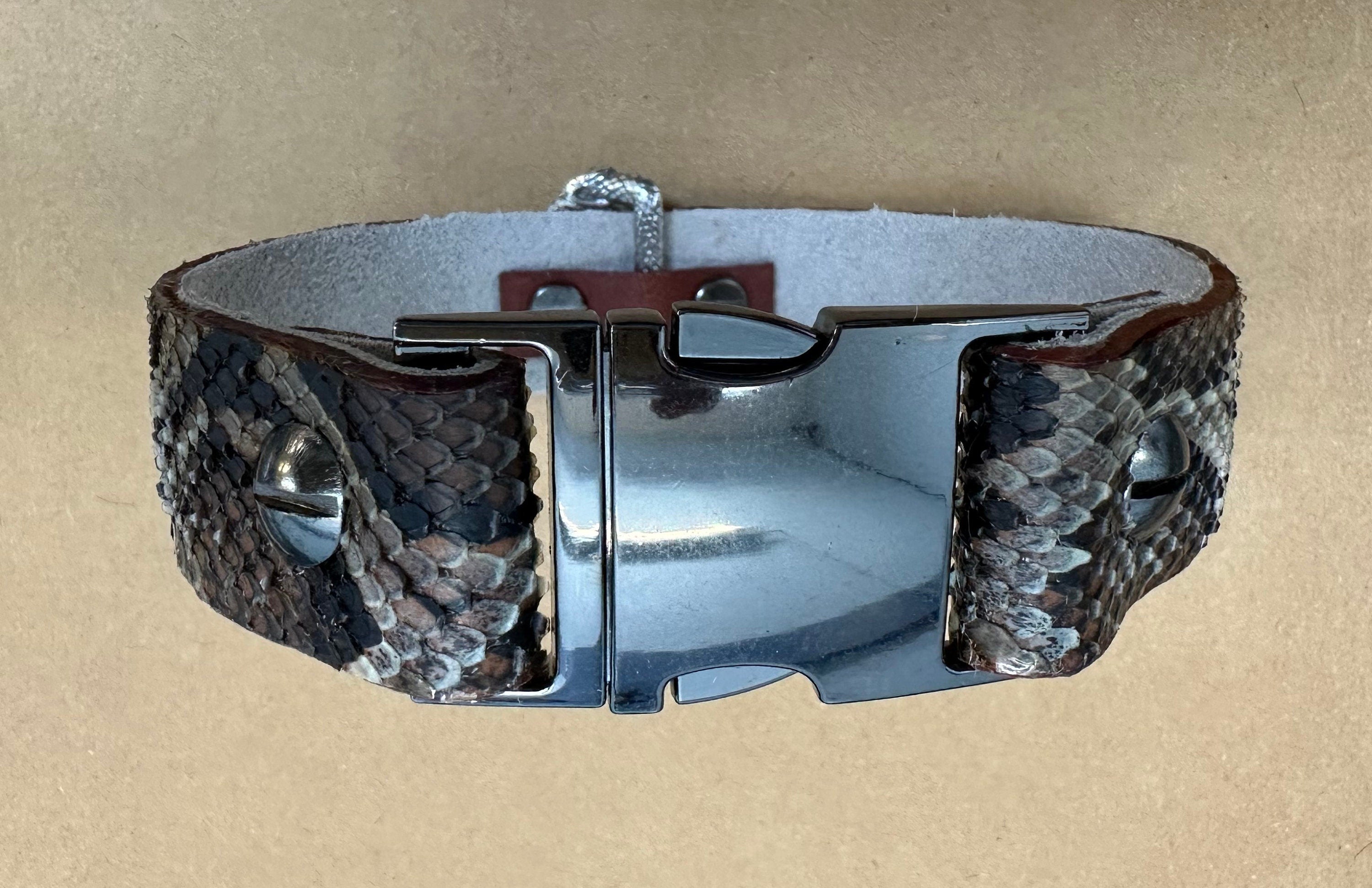 Natural Python Dog Collar