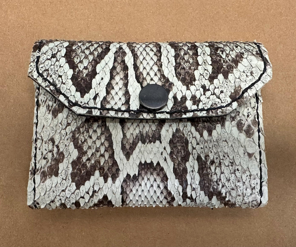 Tanned Python Change Purse