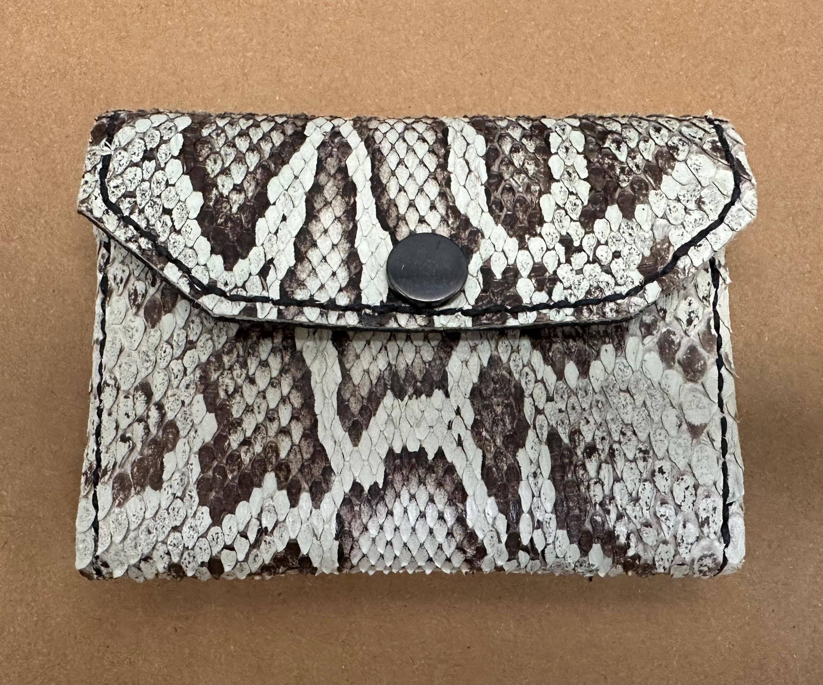 Tanned Python Change Purse