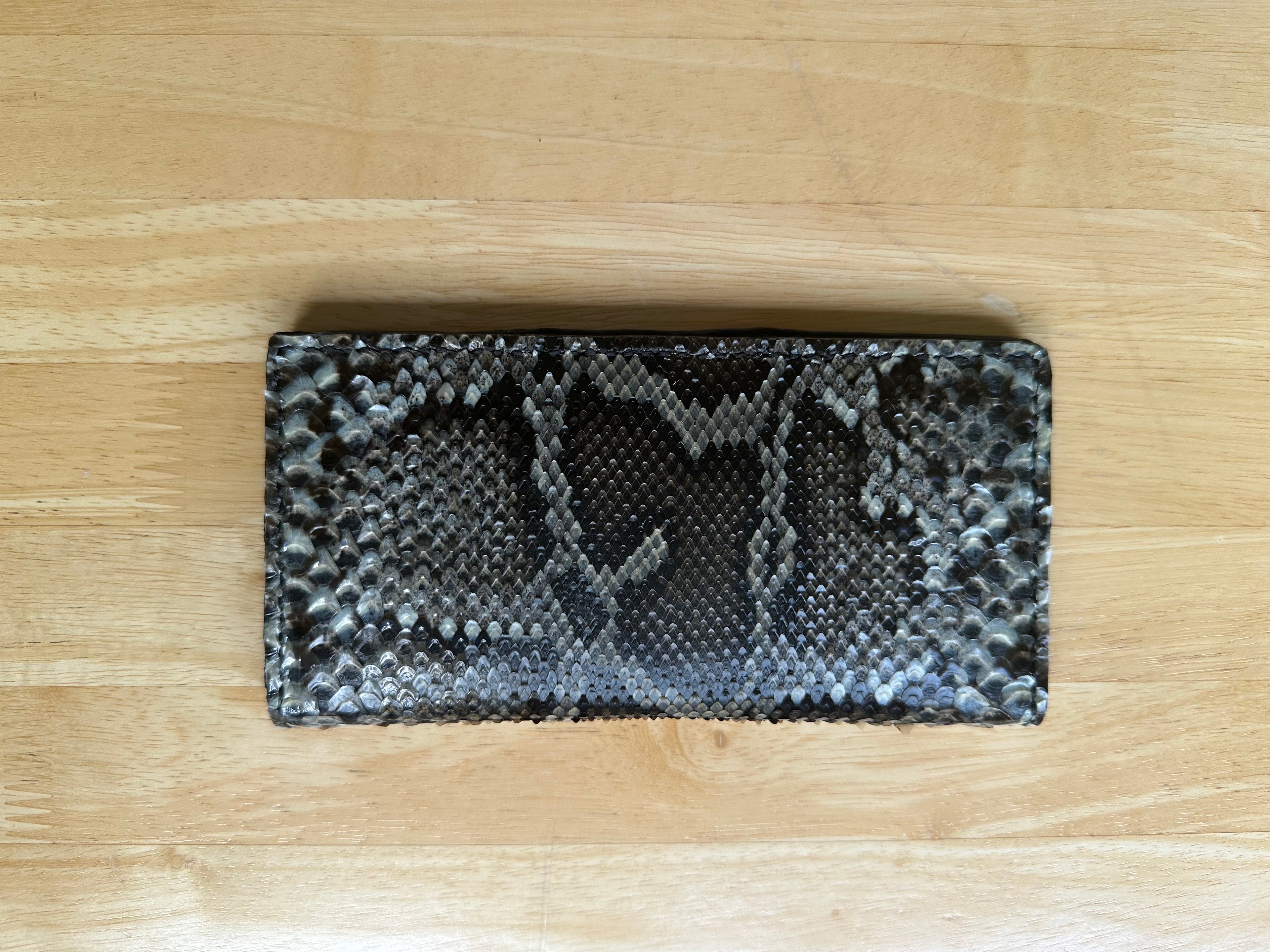 Natural Python Long Wallet - Everglades Series