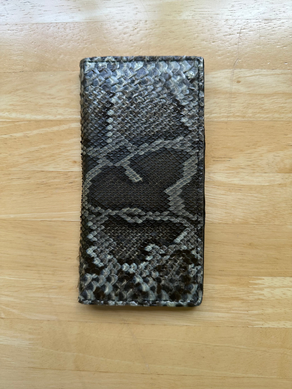 Natural Python Long Wallet - Everglades Series