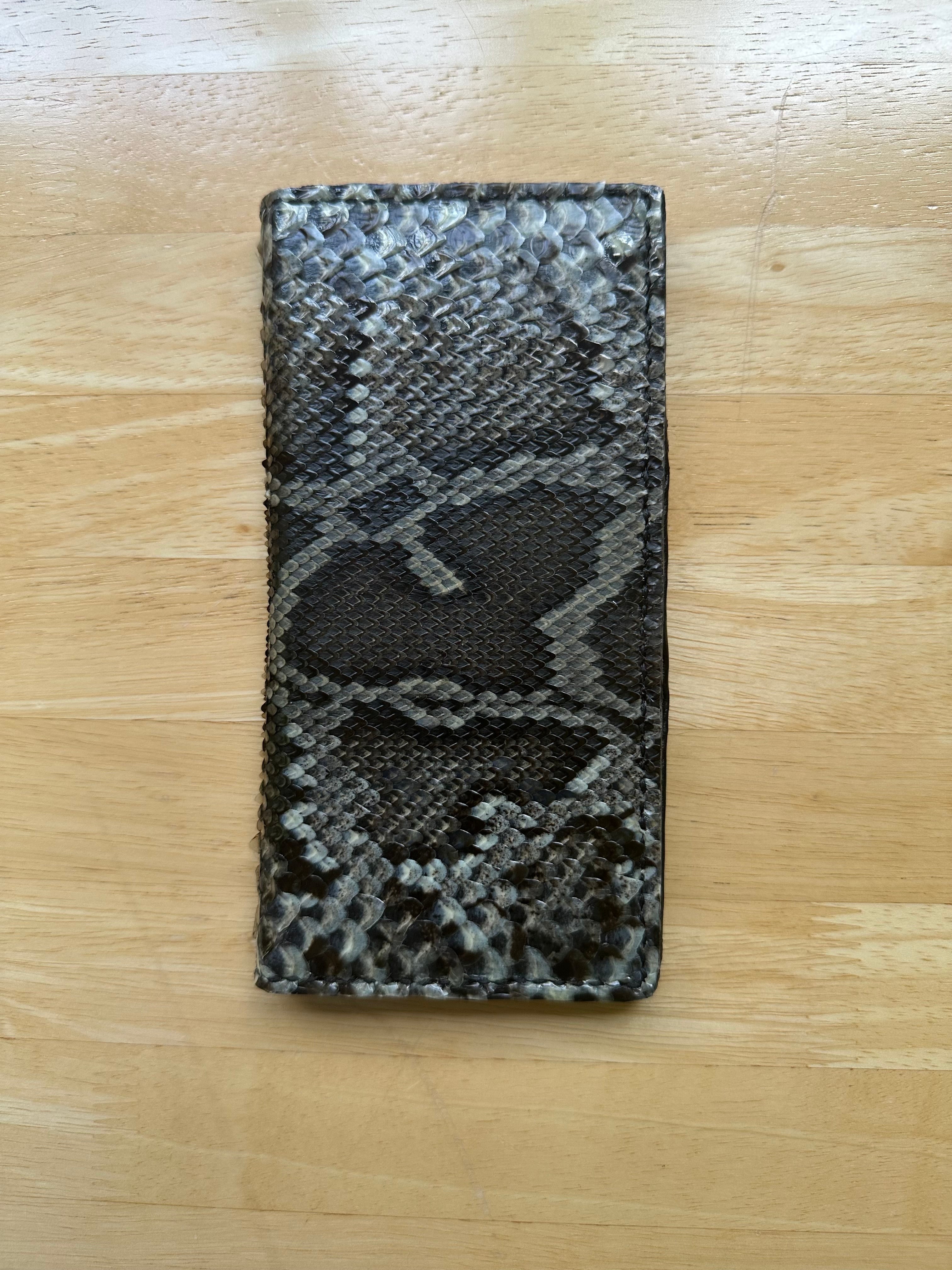 Natural Python Long Wallet - Everglades Series