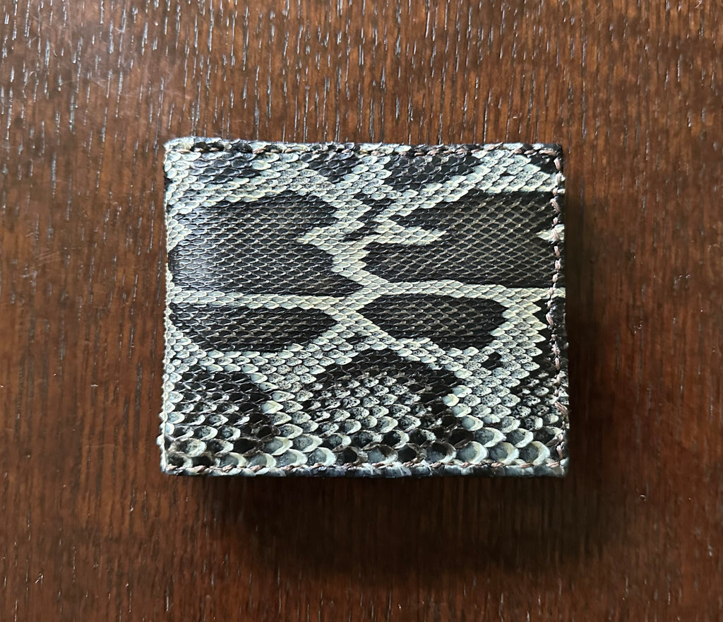 Natural Python Bi-fold Wallet- Everglades Series