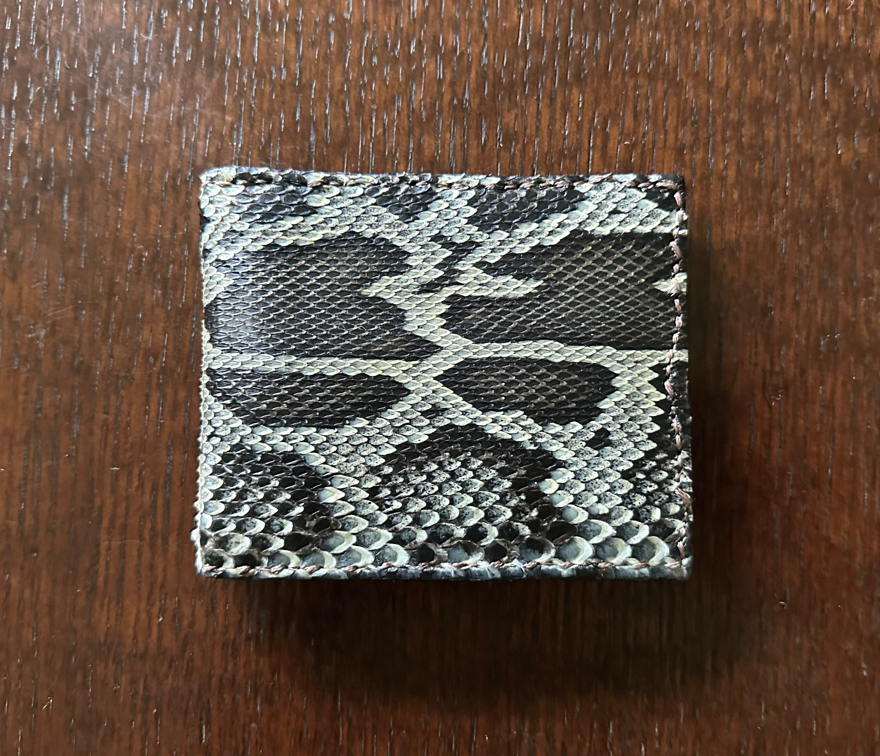 Natural Python Bi-fold Wallet- Everglades Series