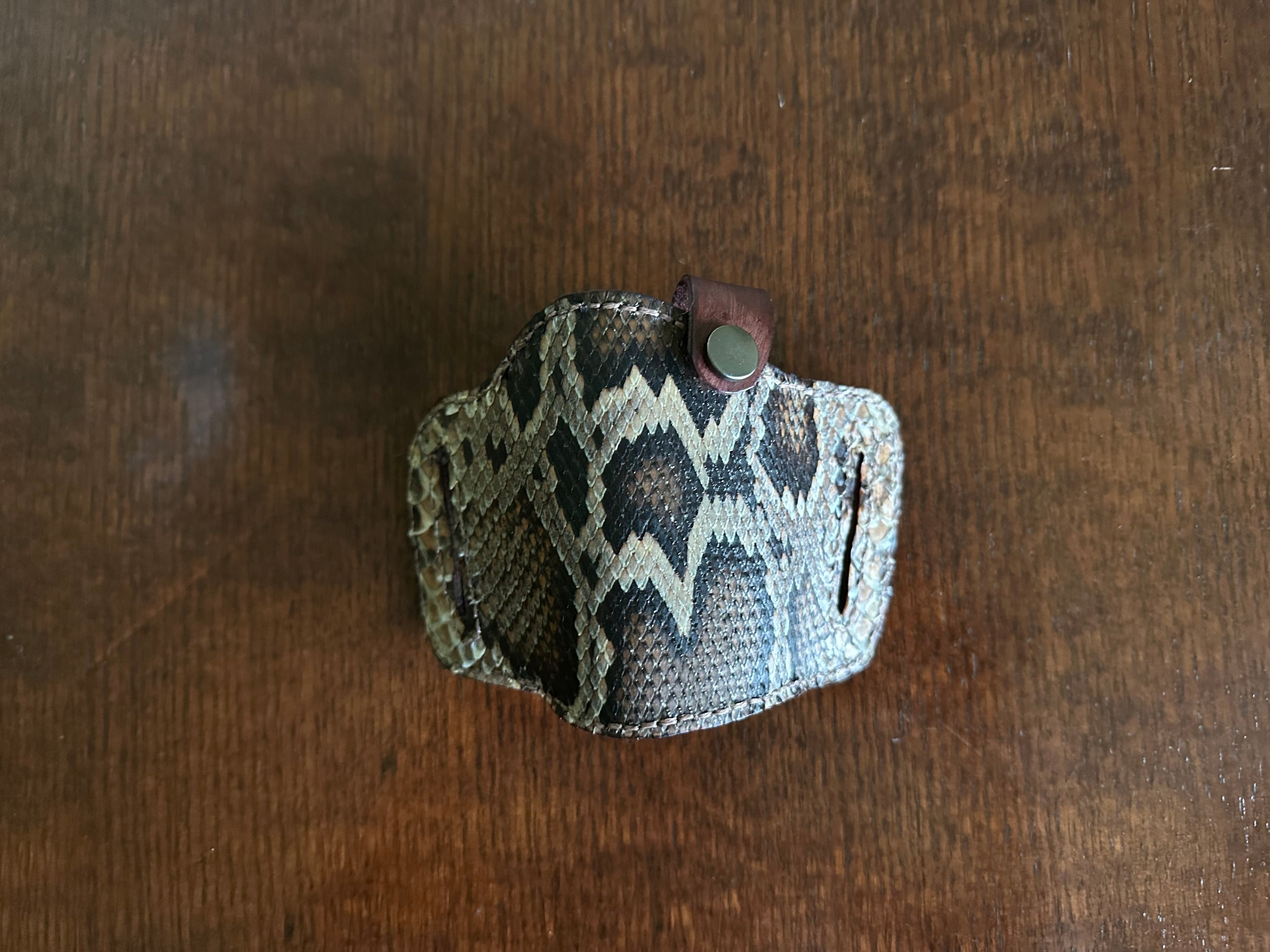 Natural Python Belt Gun Holster - Everglades Series