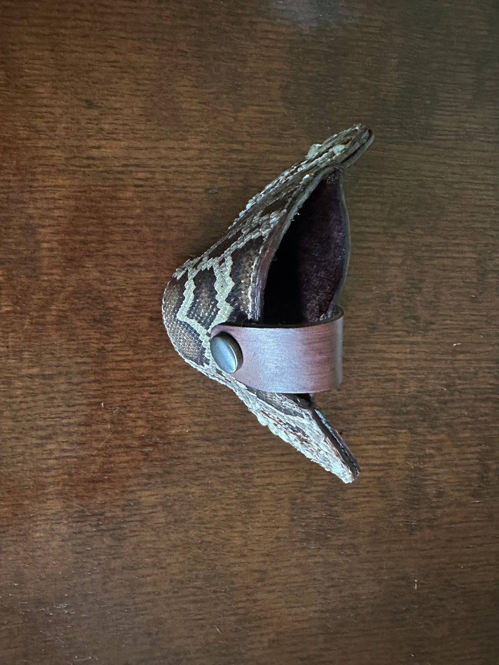 Natural Python Belt Gun Holster - Everglades Series