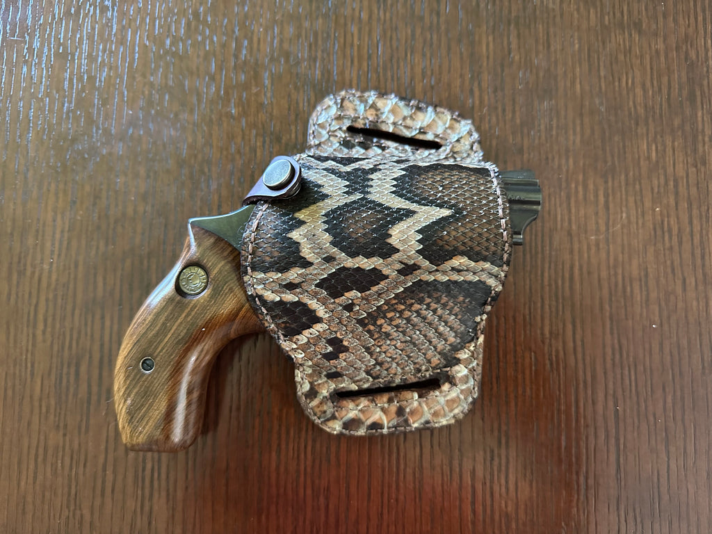 Natural Python Belt Gun Holster - Everglades Series