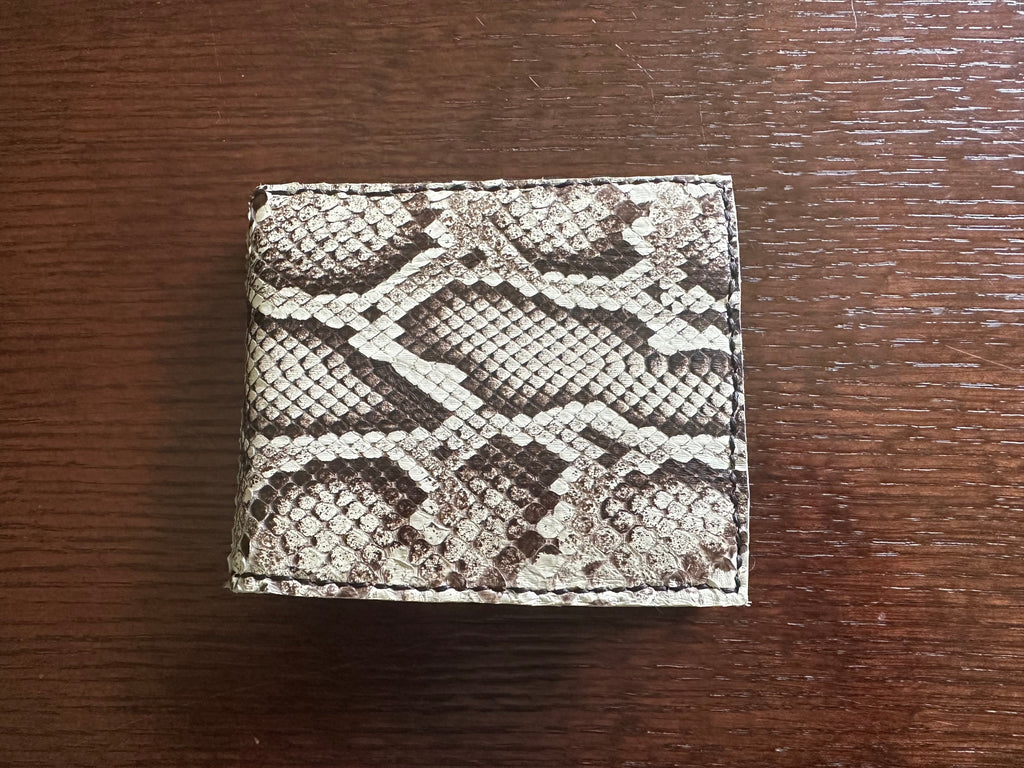 Tanned Python Bi-Fold Wallet - Everglades Series
