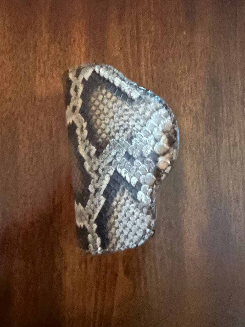 Natural Python Gun Holster  (Clip-On)