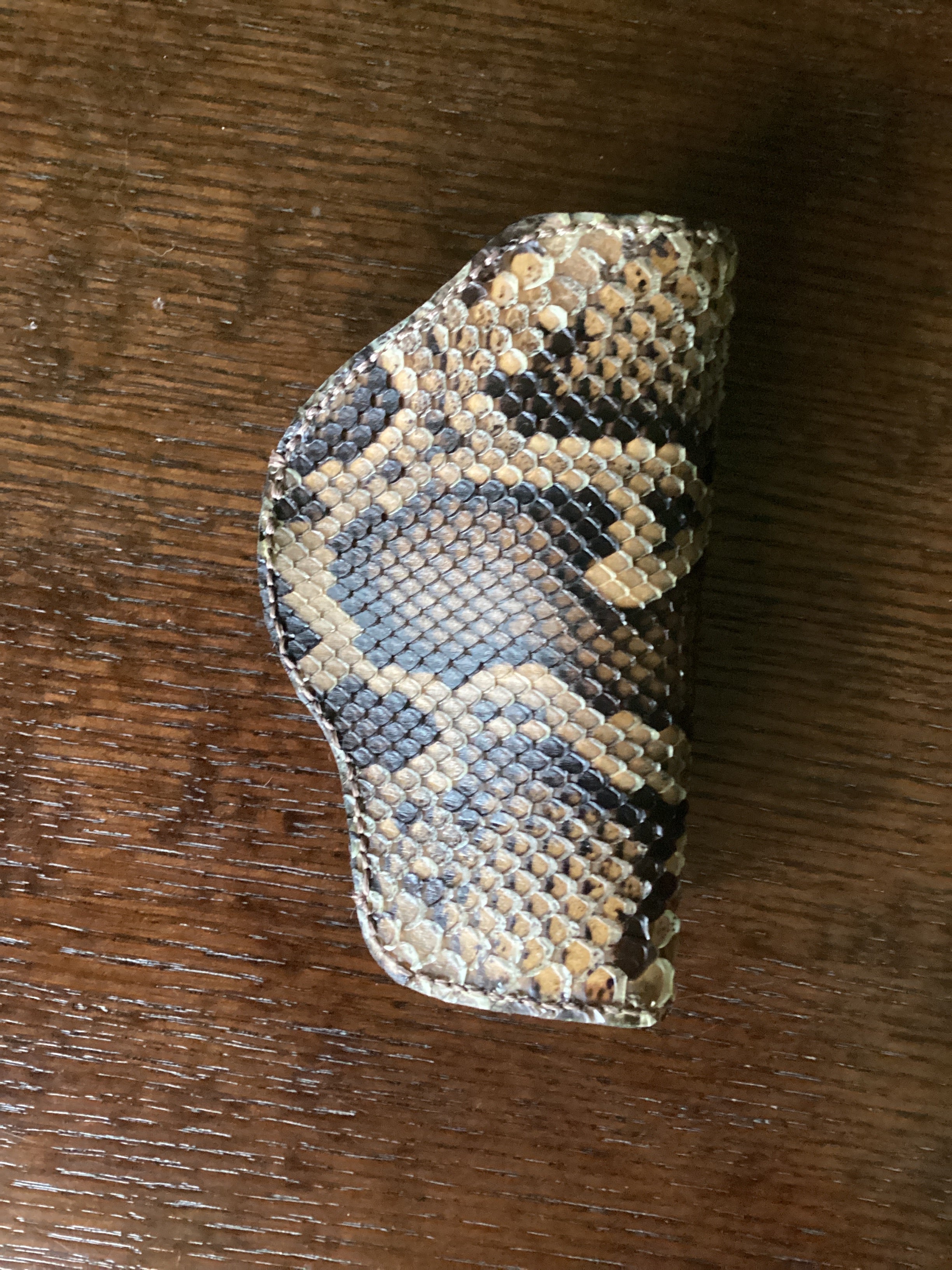 Natural Python Gun Holster  (Clip-On or Belt) - Everglades Series